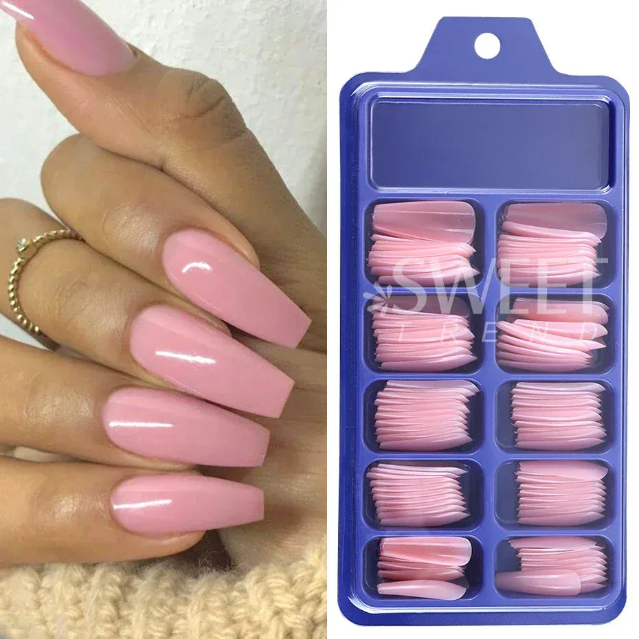 KissICON KissIcon Nude Pink False Nails - Quick Acrylic