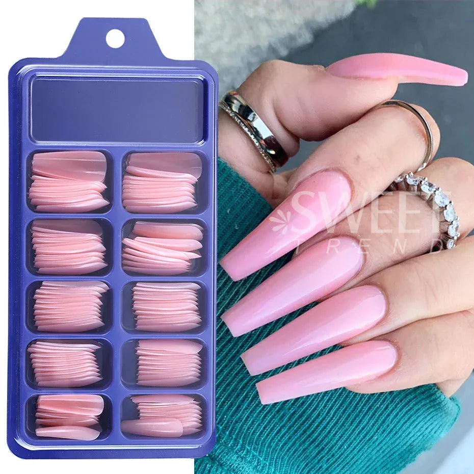KissICON KissIcon Nude Pink False Nails - Quick Acrylic