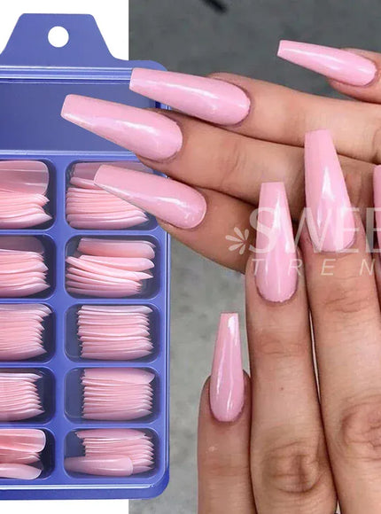 KissICON KissIcon Nude Pink Press On Nails - Long