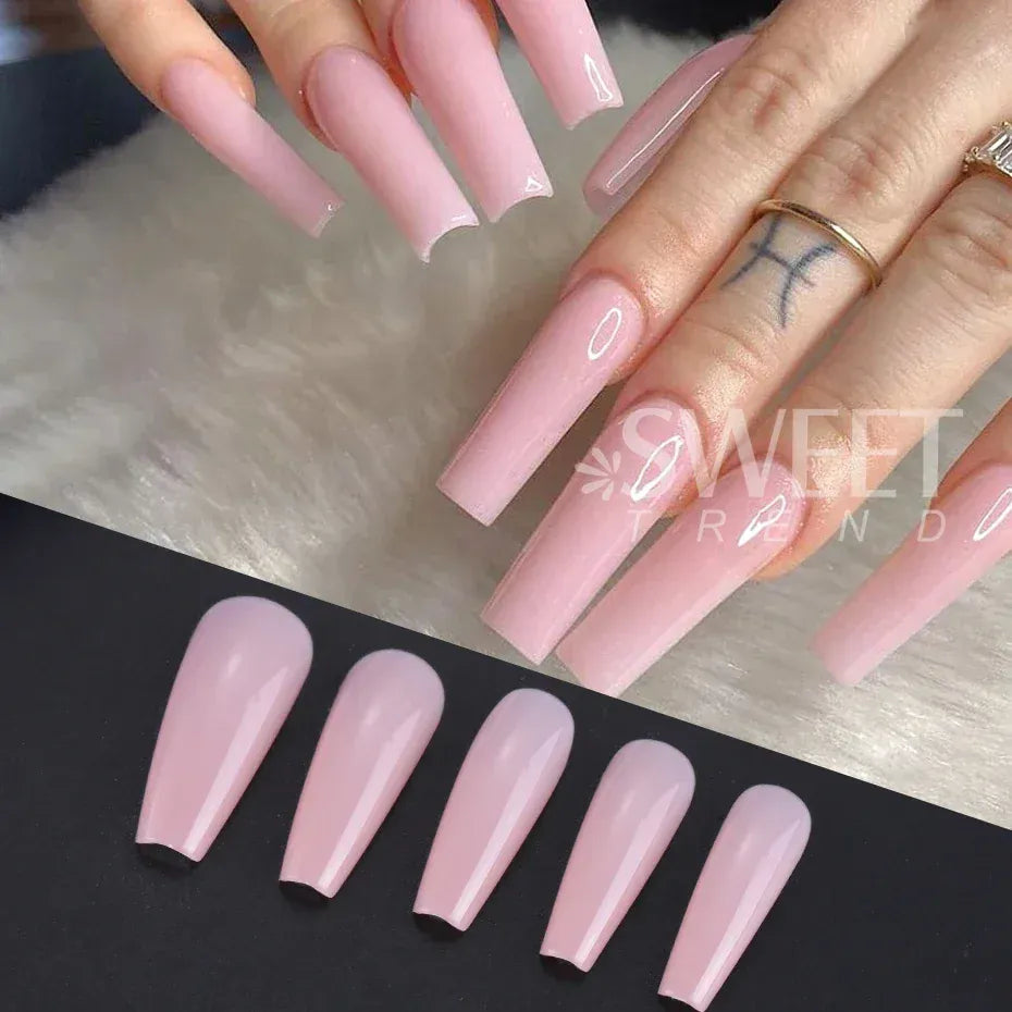 KissICON KissIcon Nude Pink Press On Nails - Long