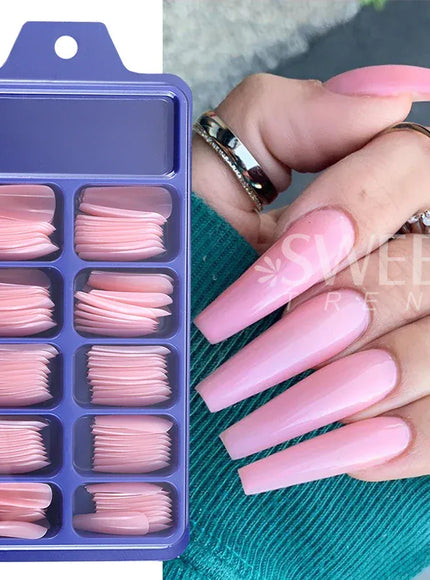 KissICON KissIcon Nude Pink Press On Nails - Long