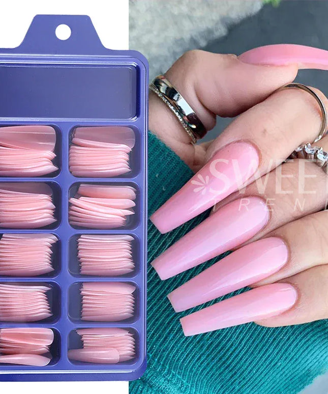 KissICON KissIcon Nude Pink Press On Nails - Long