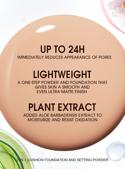 jkthpu-45 KissIcon O.TWO.O 2in1 Soft Focus Matte Cushion Lasting