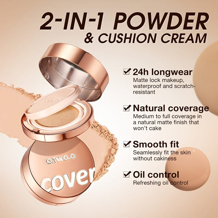 KissIcon O.TWO.O 2in1 Soft Focus Matte Cushion Lasting