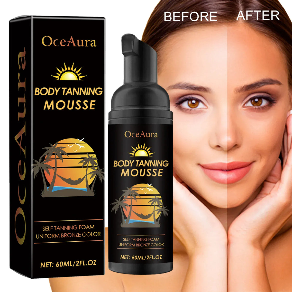 KissICON KissIcon OceAura Sunless Tanning Spray - Boosts Tan
