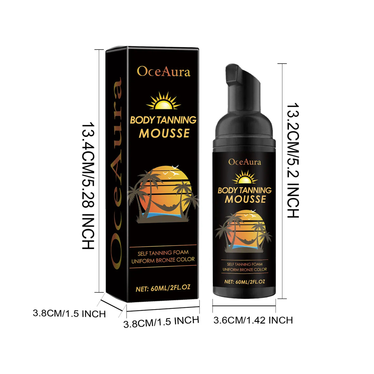 KissICON KissIcon OceAura Sunless Tanning Spray - Boosts Tan