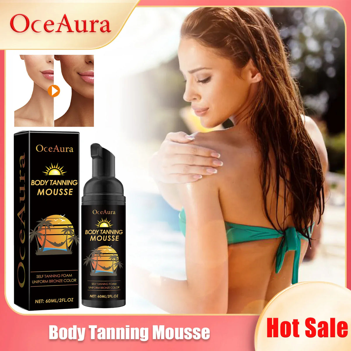 KissICON KissIcon OceAura Sunless Tanning Spray - Boosts Tan
