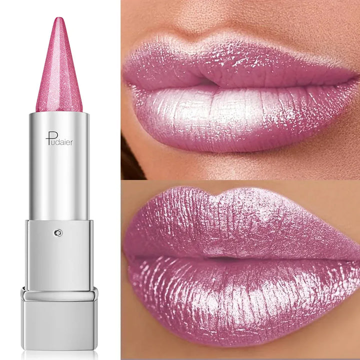 KissIcon Pearlescent Sparkle Lipstick Waterproof 24H
