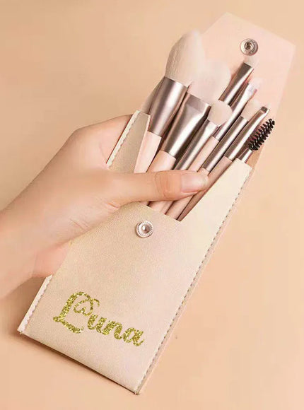 KissICON KissIcon Personalized 8Pcs Makeup Brush Set - Travel