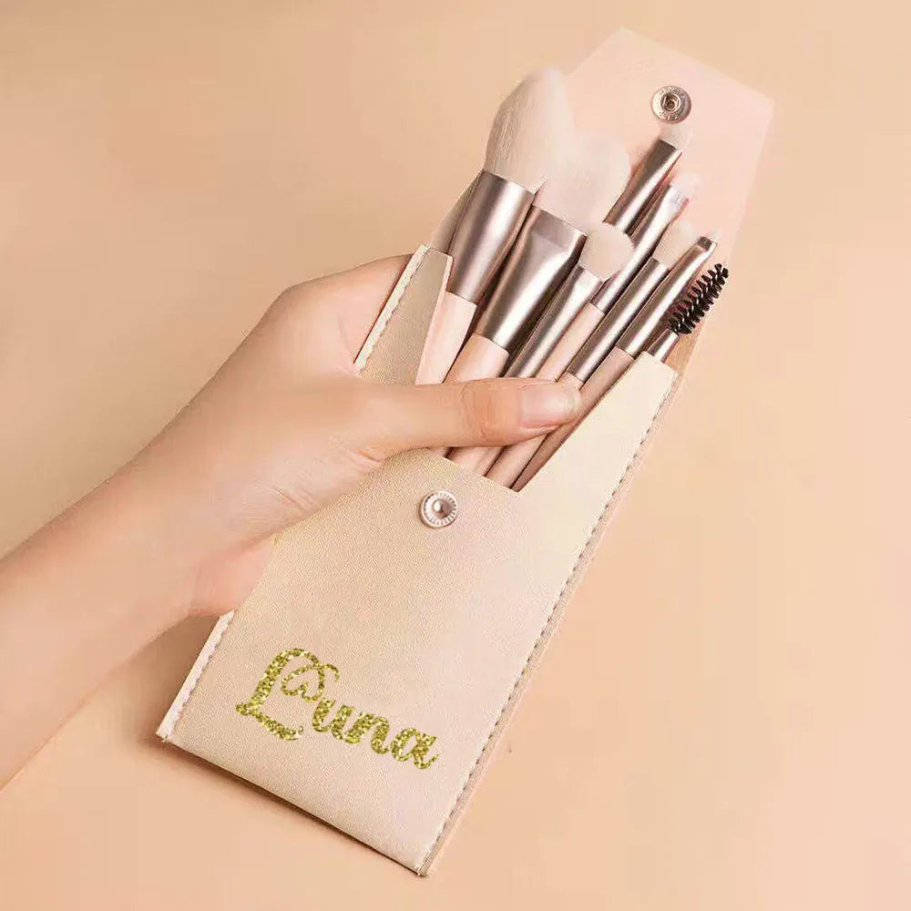KissICON KissIcon Personalized 8Pcs Makeup Brush Set - Travel