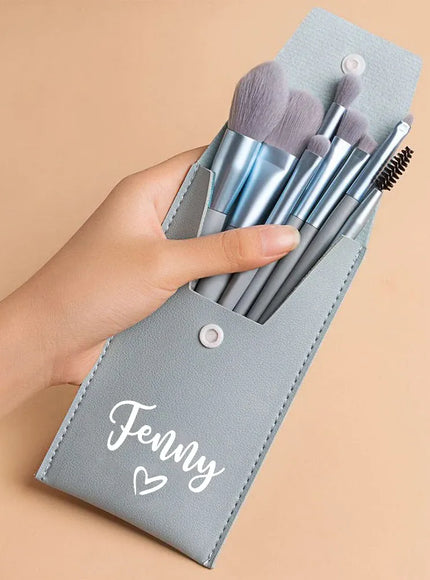 KissICON KissIcon Personalized 8Pcs Makeup Brush Set - Travel