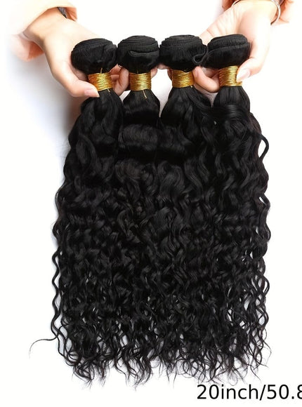 KissICON KissIcon Peruvian Water Wave 4Bundles DoubleWeft Extensions