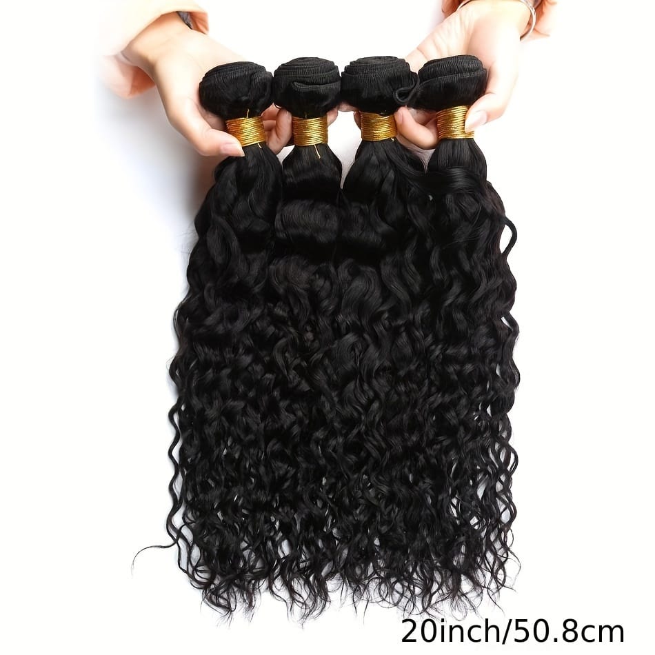 KissICON KissIcon Peruvian Water Wave 4Bundles DoubleWeft Extensions