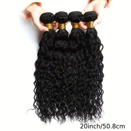 KissICON KissIcon Peruvian Water Wave 4Bundles DoubleWeft Extensions