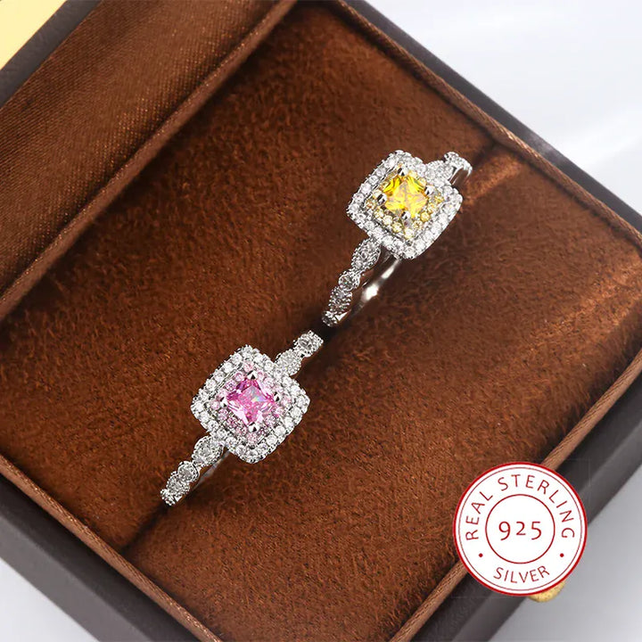 KissIcon Pink Diamond Ring Inlaid Sparkle - Gift Idea