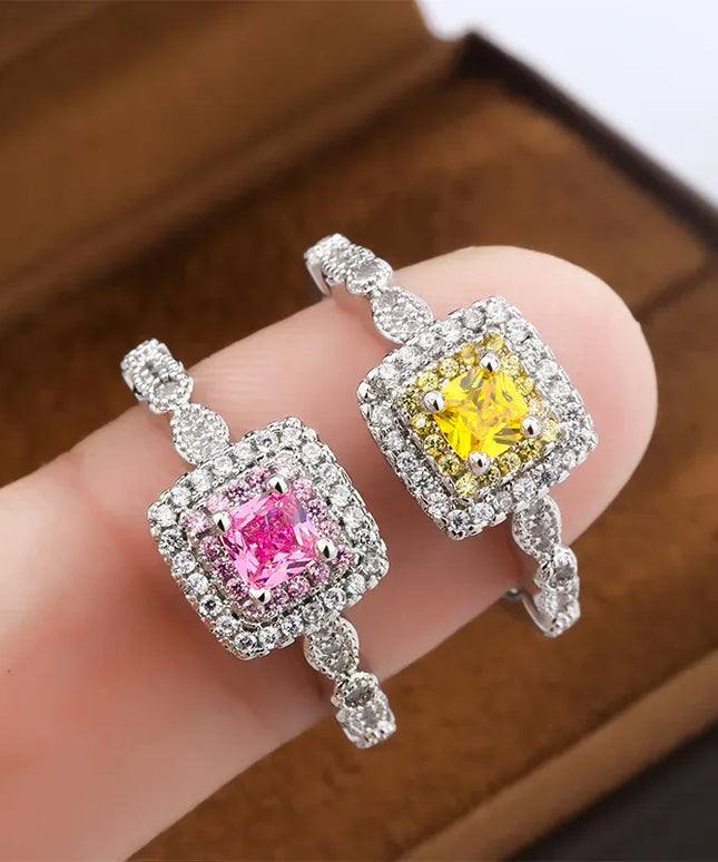 KissICON KissIcon Pink Diamond Ring Inlaid Sparkle - Gift Idea