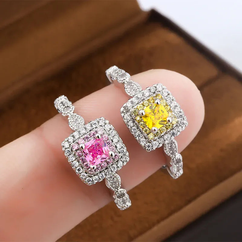 KissICON KissIcon Pink Diamond Ring Inlaid Sparkle - Gift Idea
