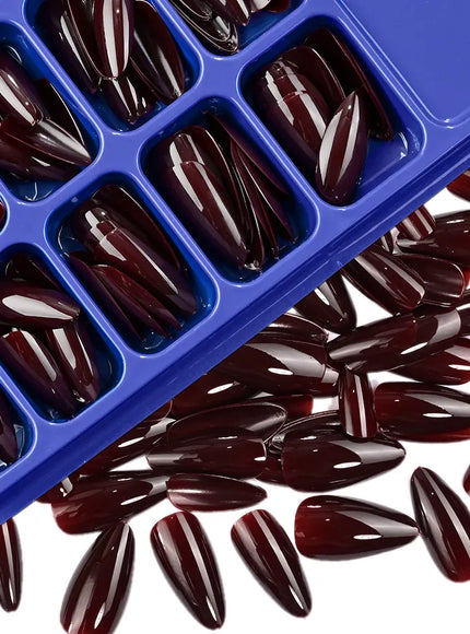 KissICON KissIcon Pink False Nails Medium Almond Full Gel