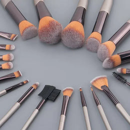 KissICON KissICON Pink Makeup Brush Set – 20 or 40 Piece Soft Wool Fibre