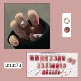 KissICON [KissIcon] Pink Press On Nails - Reusable Acrylic