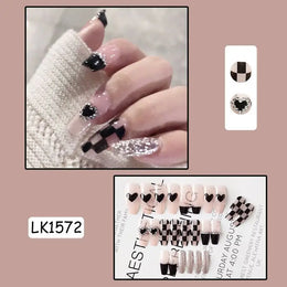 KissICON [KissIcon] Pink Press On Nails - Reusable Acrylic