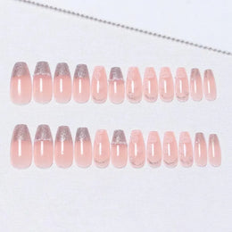 KissICON [KissIcon] Pink Press On Nails - Reusable Acrylic