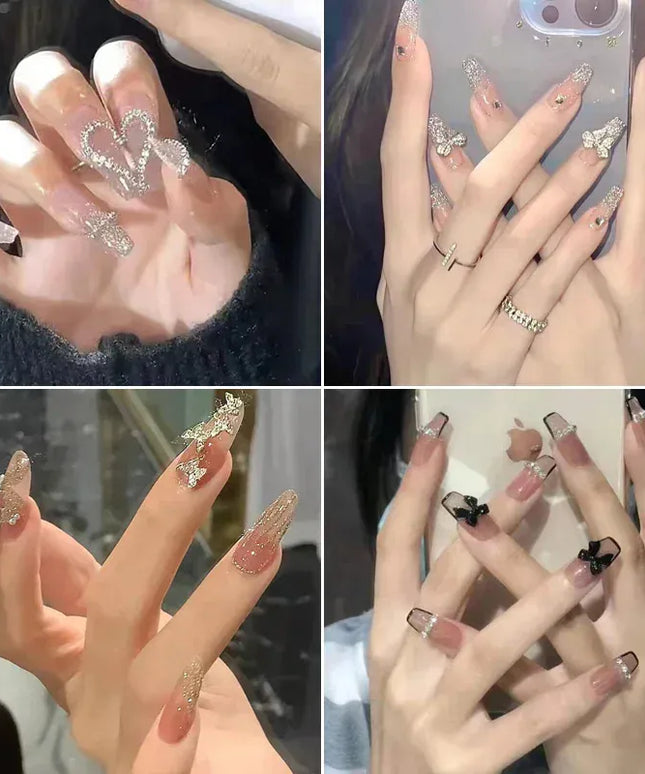 KissICON [KissIcon] Pink Press On Nails - Reusable Acrylic
