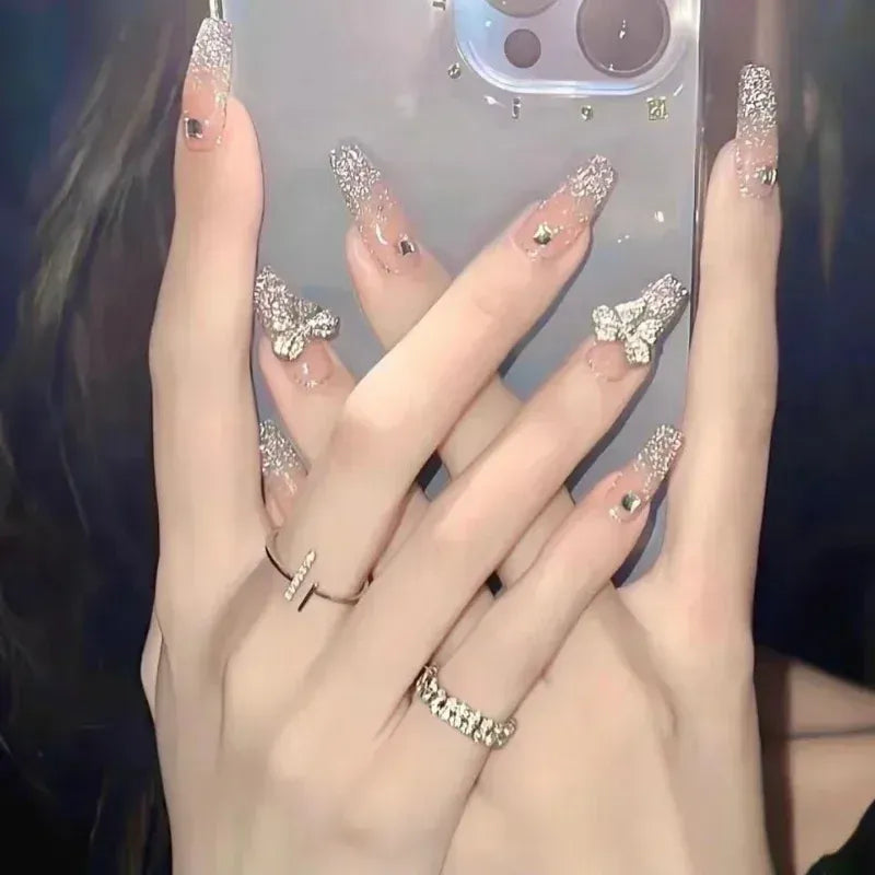 KissICON [KissIcon] Pink Press On Nails - Reusable Acrylic