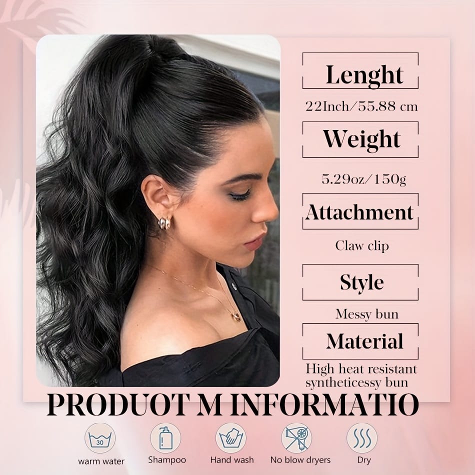 KissICON KissIcon Ponytail Extension 20 Inch Claw Clip -