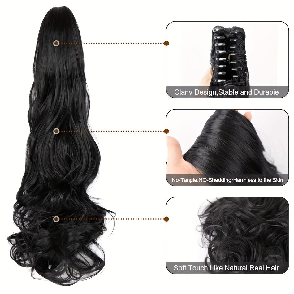 KissICON KissIcon Ponytail Extension 20 Inch Claw Clip -