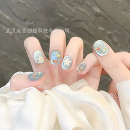 KissICON KissIcon Press On Nails 10pcs Blue Cat Eye