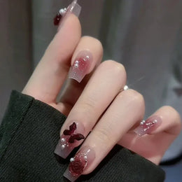 KissICON KissIcon Press On Nails 24Pcs Gel Butterfly -