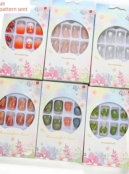KissICON KissIcon Press On Nails Full Cover Pink Short