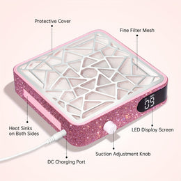 KissICON KissIcon Pro Nail Dust Collector Vacuum For Clean
