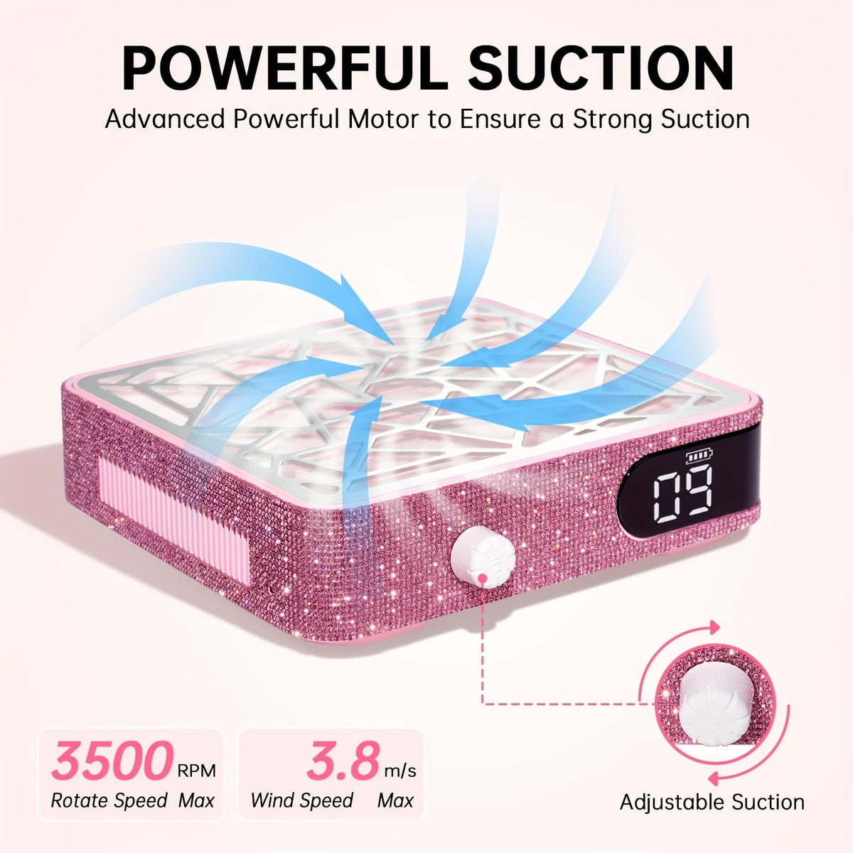 KissICON KissIcon Pro Nail Dust Collector Vacuum For Clean