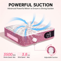 KissICON KissIcon Pro Nail Dust Collector Vacuum For Clean