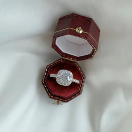 Dropshipman KissIcon Real Moissanite 925 Silver Ring 1 2 3CT Gleam