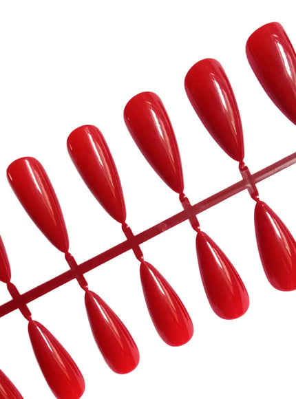 KissICON KissIcon Red Press On Nails - Reusable Stiletto