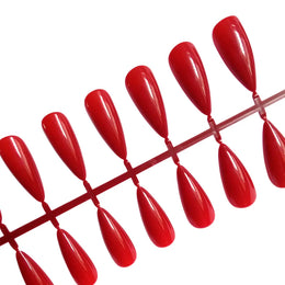KissICON KissIcon Red Press On Nails - Reusable Stiletto