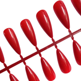 KissICON KissIcon Red Press On Nails - Reusable Stiletto