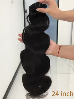 KissICON KissIcon Remy Body Wave Clip In Hair Extensions
