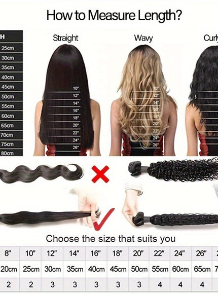 KissICON KissIcon Remy Body Wave Clip In Hair Extensions
