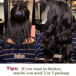KissICON KissIcon Remy Body Wave Clip In Hair Extensions