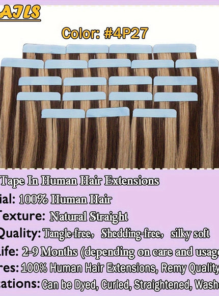 KissICON KissIcon Remy Tape In Hair Extensions 40Pcs 100g