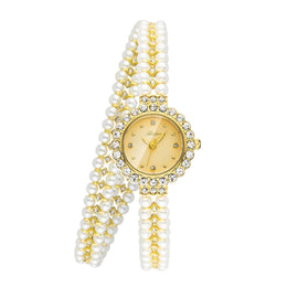 KissICON [KissIcon] Romantic Womens Watch Pearl Bracelet - Waterproof