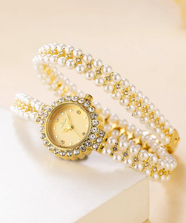 KissICON [KissIcon] Romantic Womens Watch Pearl Bracelet - Waterproof