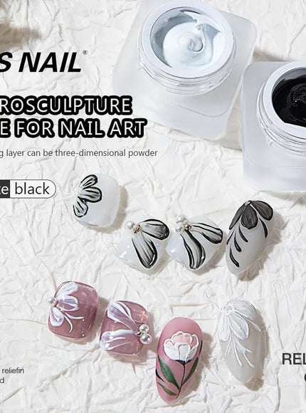 KissICON KissIcon RS Nail Gel Polish 5ml Black White