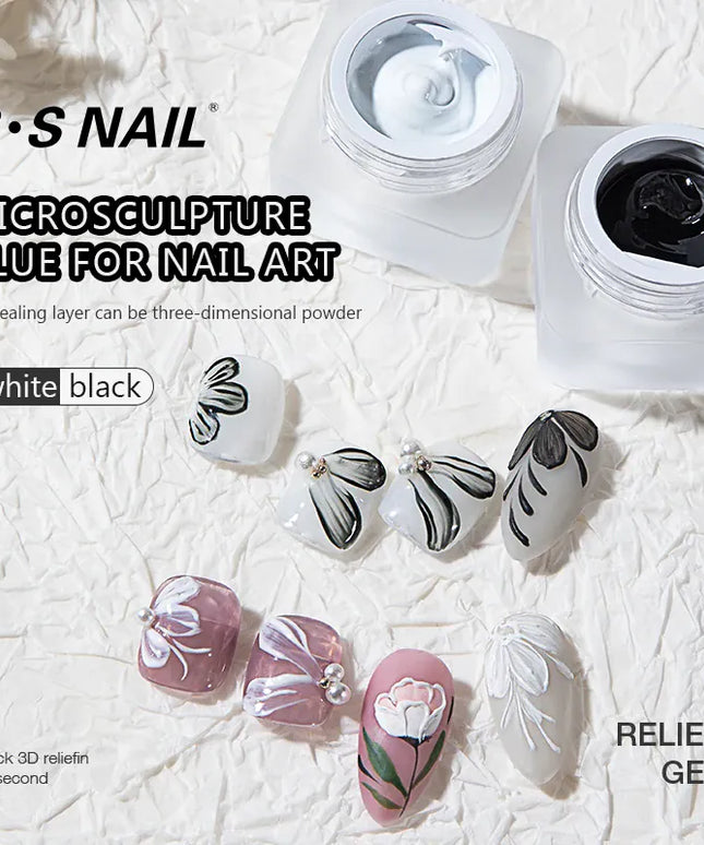 KissICON KissIcon RS Nail Gel Polish 5ml Black White