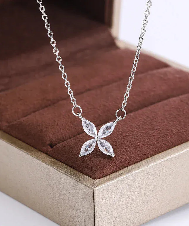 KissICON KissIcon S925 Clover Clavicle Necklace - AAA Zircon Sparkle