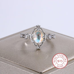 KissICON KissIcon S925 Moonstone Ring For Women - Engagement Gift
